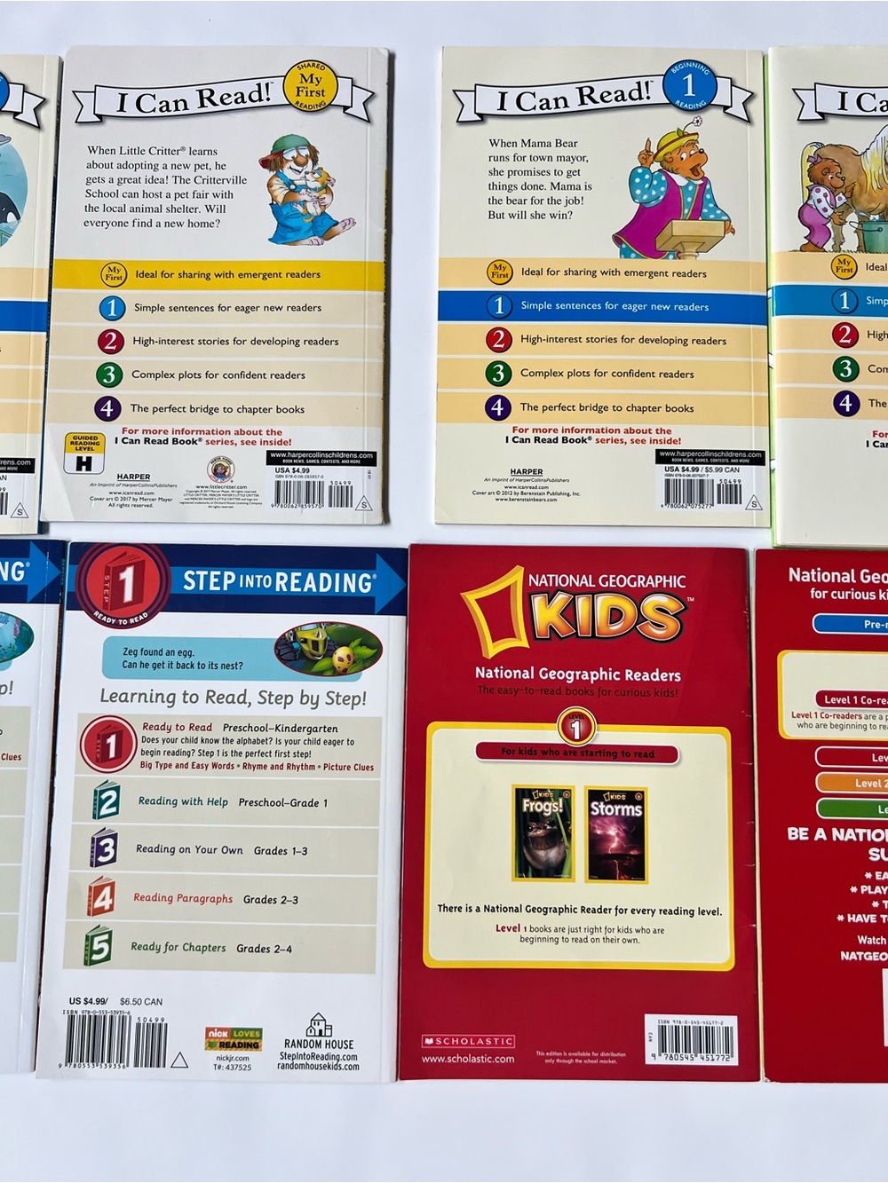 Lot 13 kids books Level 1 Readers I Can Read Step Into Reading Nation Geographic - Picture 10 of 13